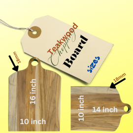 CHOPPING BOARD ,TEAK WOOD,OVL 16