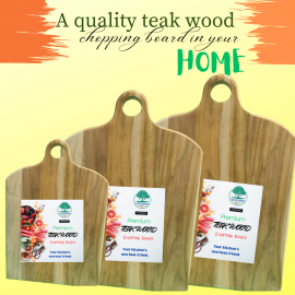 CHOPPING BOARD ,TEAK WOOD,OVL 16