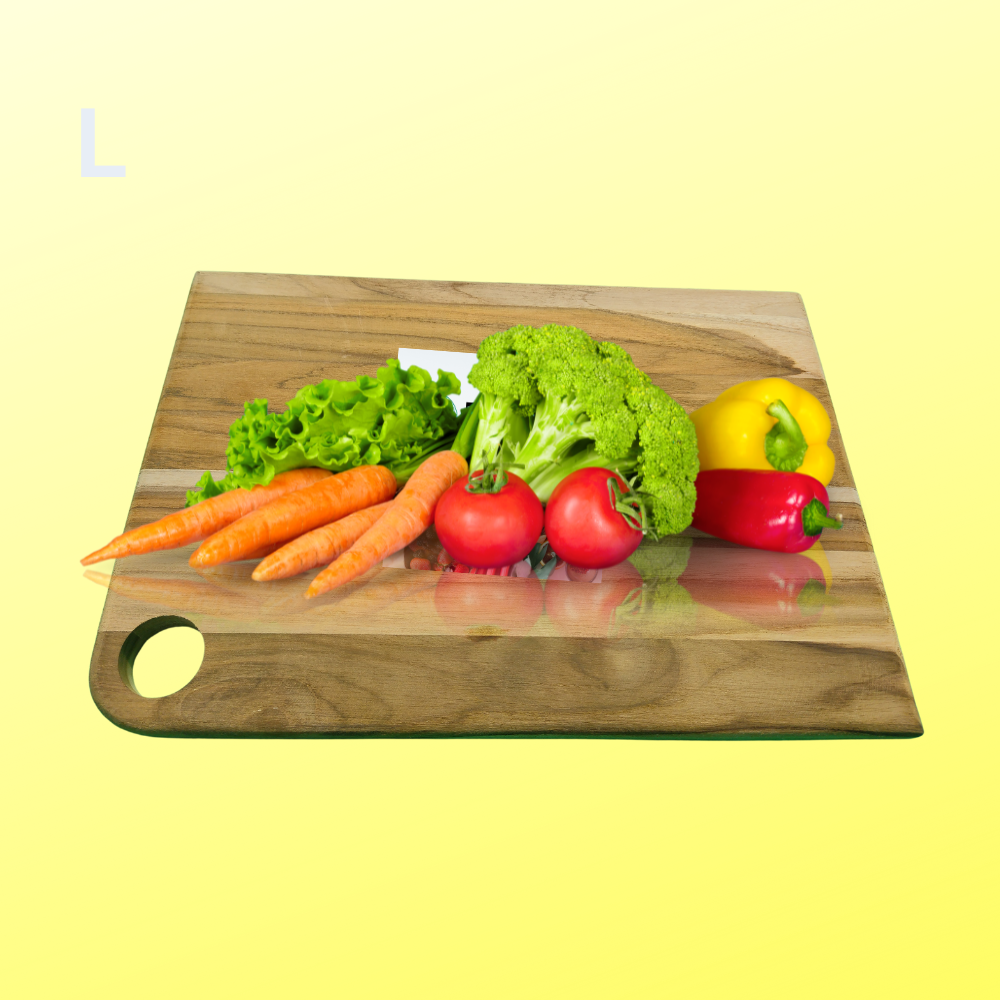 CHOPPING BOARD, REGULAR, 16INCH TEAK WOOD
