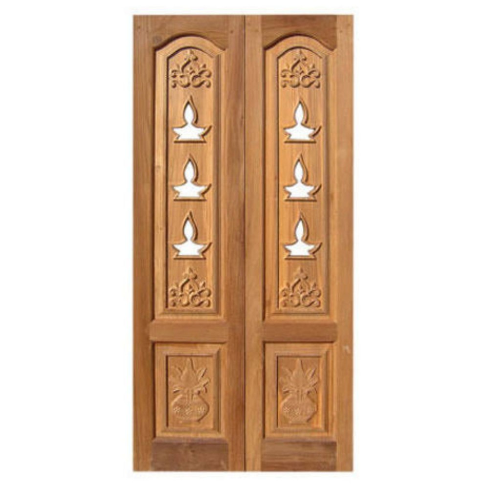 Teak Wood Pooja Door