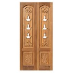 Teak Wood Pooja Door