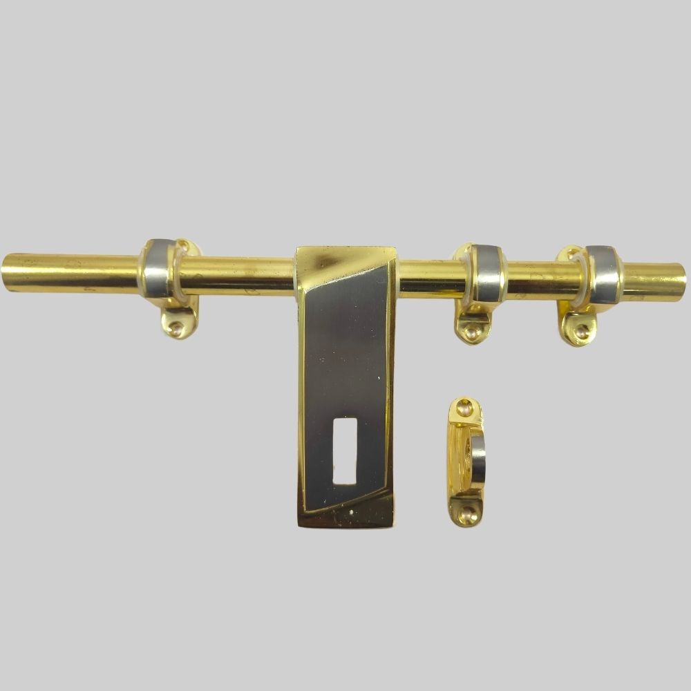 ALDROP, GOLDEN FANCY ALDROP FOR MAIN DOOR, DOOR ACCESSORIES, ALDROP FOR DOOR, DOOR FITTING KIT. 