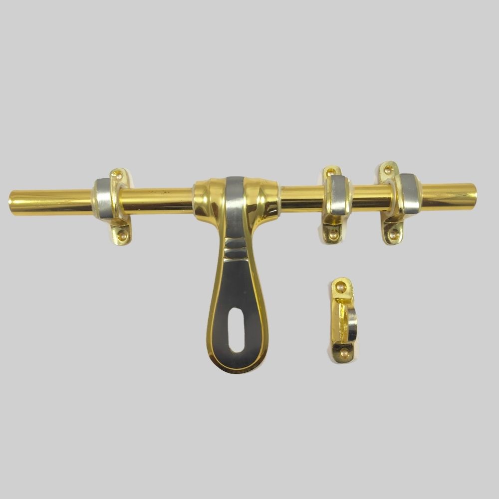 ALDROP, GOLDEN FANCY ALDROP FOR MAIN DOOR, DOOR ACCESSORIES, ALDROP FOR DOOR, DOOR FITTING KIT, TRADITIONAL ALDROP.