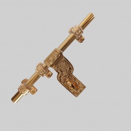 ALDROP, GOLDEN FANCY ALDROP FOR MAIN DOOR, DOOR ACCESSORIES, ALDROP FOR DOOR, DOOR FITTING KIT, TRADITIONAL ALDROP FOR HOME.