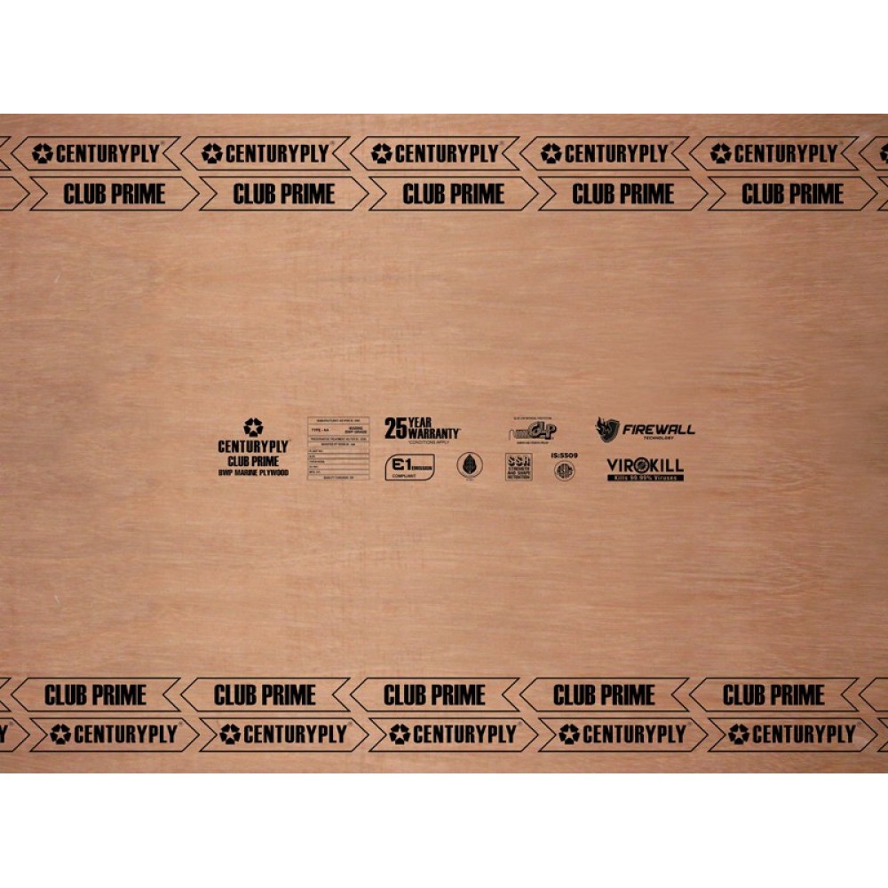 Centuryply Club Prime 710 Waterproof Plywood (BWP GRADE) 4 mm