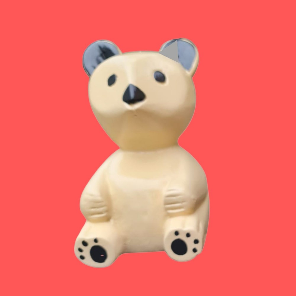 wooden teddy bear
