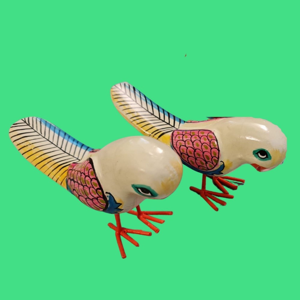 wooden parrots