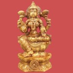 WOODEN LAKSHMI STATUE