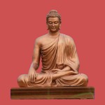 WOODEN BUDDHA STATUE