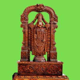 WOODEN BALAJI STATUE