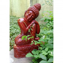 WOODEN BUDDHA STATUE