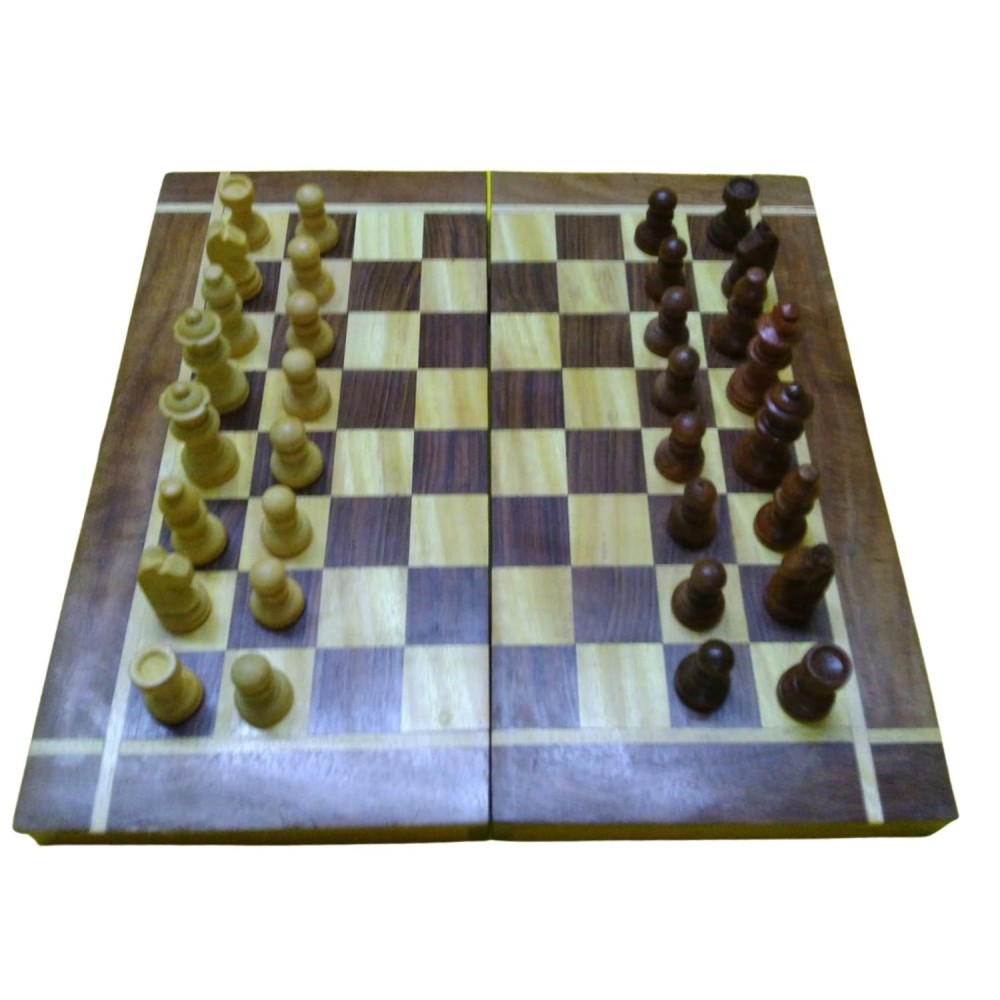 WOODEN CHESS BOARD SET FOR KIDS 10" X 10 "