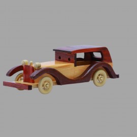wooden vintage car