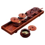 WOODEN SPICE BOX