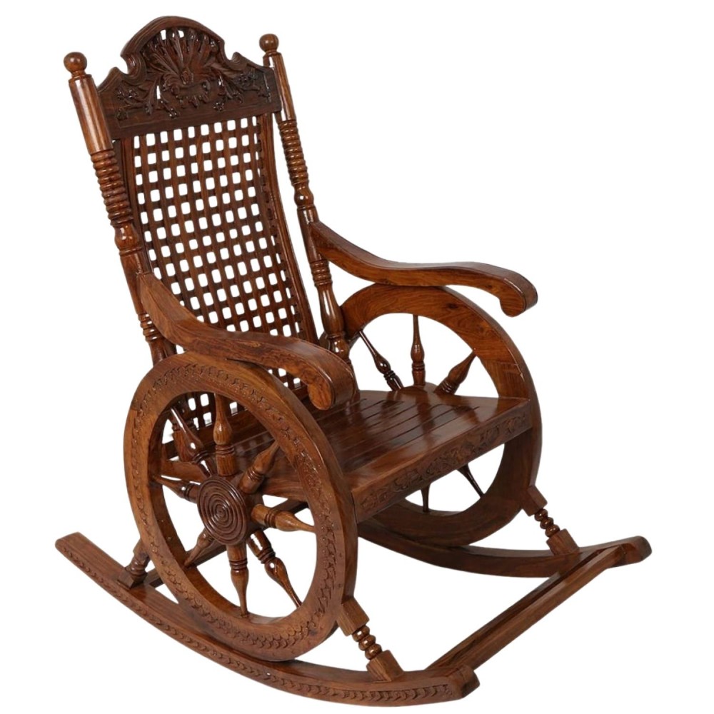 WOODEN ROCKING CHAIR