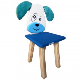 DOG CHAIR - VISAN Brand Handmade Kid's Pinewood Chair Dog FACE with Soft Ears Suitable for 1-3 YRS 