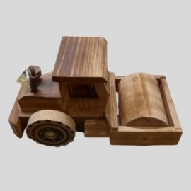 WOODEN VEHICLE (ROAD ROLLER TOYS) 