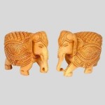 WOODEN ELEPHANT SHOWPIECE/HOME DECORATIVE ITEMS/ WOODEN HANDICRAFT/ ELEPHANT STATUE