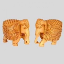 WOODEN ELEPHANT SHOWPIECE/HOME DECORATIVE ITEMS/ WOODEN HANDICRAFT/ ELEPHANT STATUE