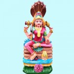 MEENAKSHI AMMAN WOODEN STATUE