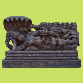 WOODEN RANGANATHAR STATUE