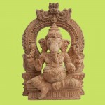 WOODEN GANESHA STATUE