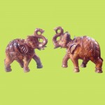 WOODEN ELEPHANT SET