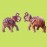 WOODEN ELEPHANT SET