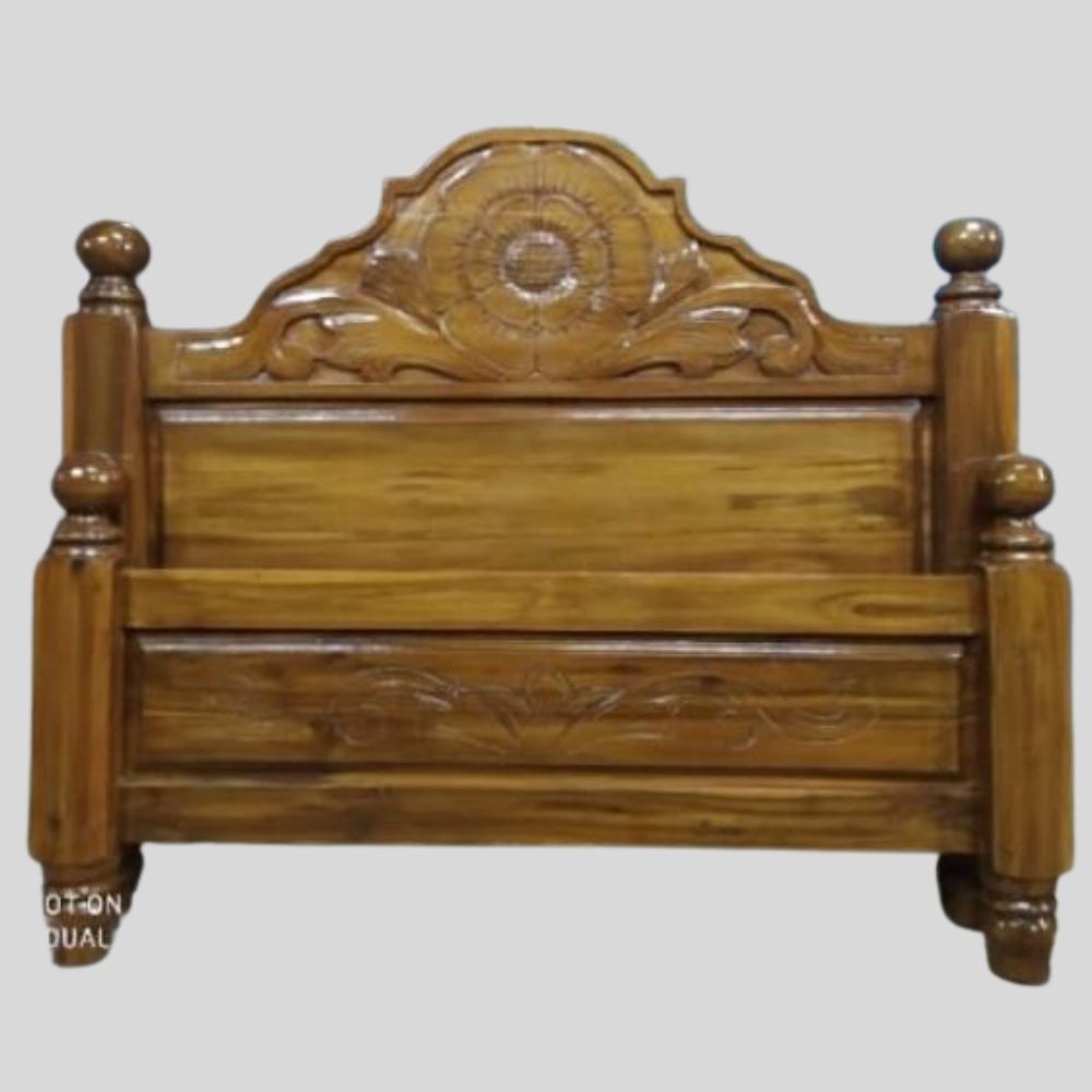 WOODEN DOUBLE COT