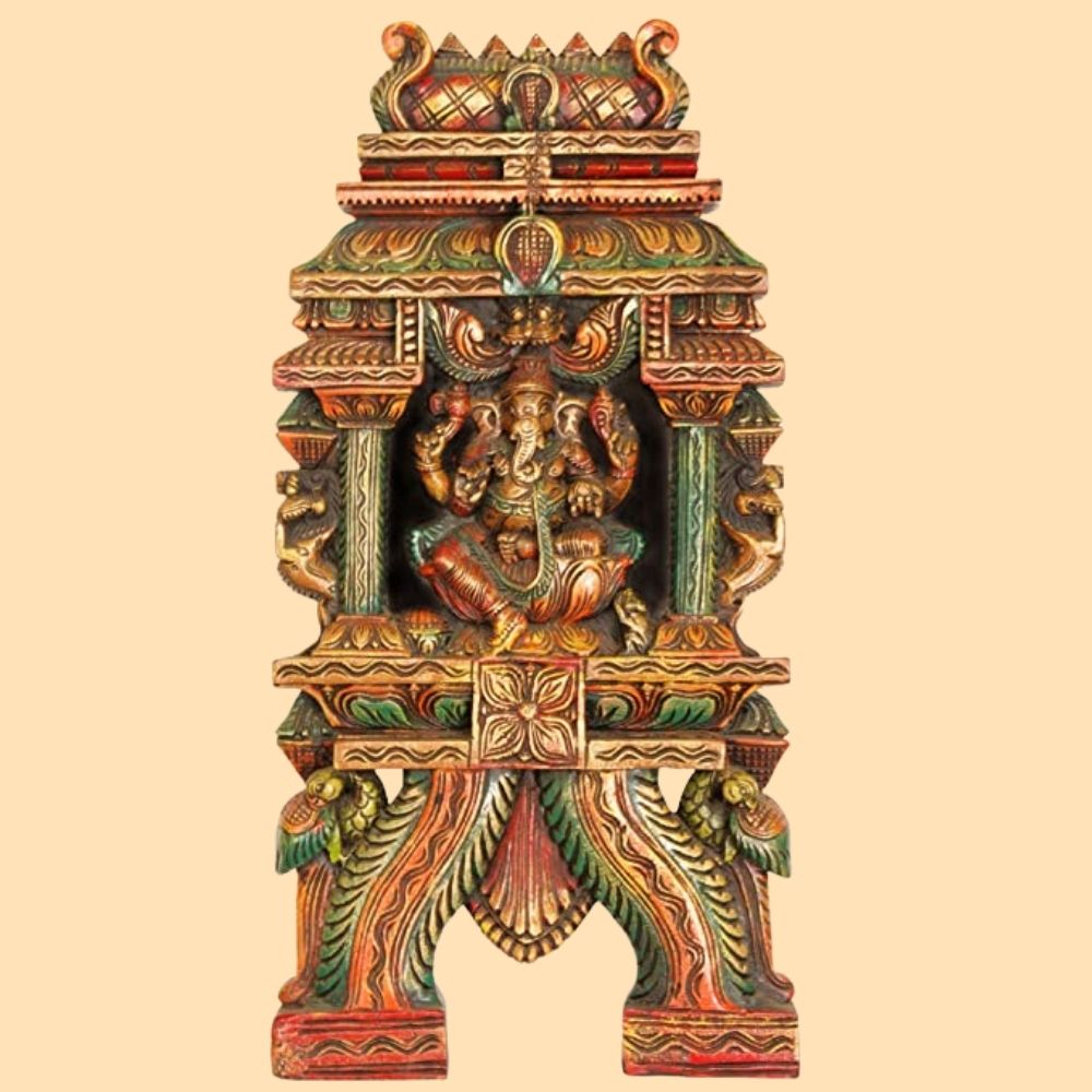 LORD GANESHA WOODEN STATUE