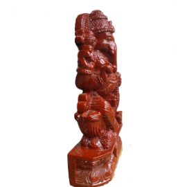 WOODEN GANAPATHI STATUE