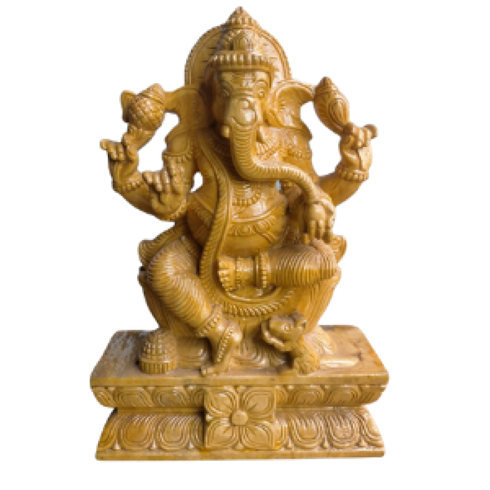 LORD GANAPATHI WOODEN STATUE