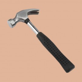 Claw Hammer with Metal Shaft Rubber Handle 1/2 lb