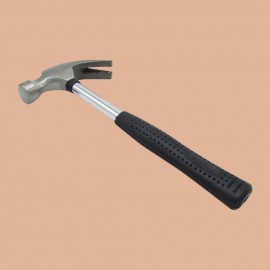 CTM TOOLS Claw Hammer with Metal Shaft Rubber Handle 1/2 lb