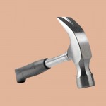 Claw Hammer with Metal Shaft Rubber Handle 1/2 lb