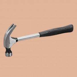 Claw Hammer with Metal Shaft Rubber Handle 3/4 lb