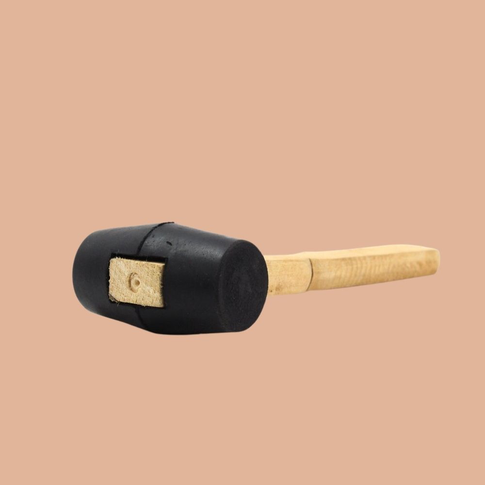 Rubber Mallet Hammer With Wooden Handle Size 2 Inch