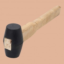 Rubber Mallet Hammer With Wooden Handle Size 3 Inch