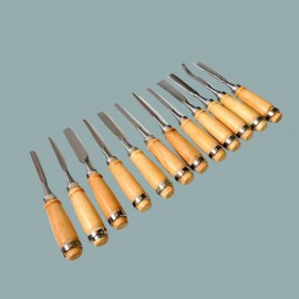 wood Carving Chisel Set - 12 Piece Sharp Woodworking Tools