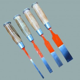 Wooden Detachable Handle Chisel Set of 4 pcs (6mm, 12mm, 18mm, 22mm) 