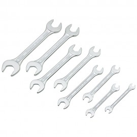 Double Open End Spanner Set, 8-Piece Set, Chrome