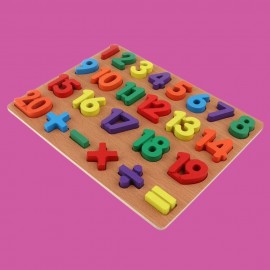 Wooden counting numbers