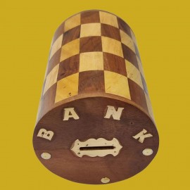 Wood Handicrafts Wooden Money Box With Lock Piggy Bank Coin Box Children Gifts      