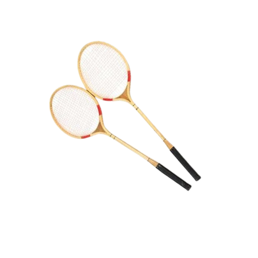 wooden badminton