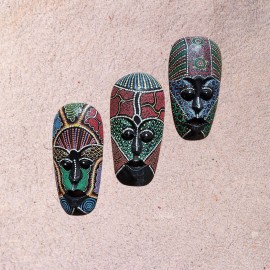 Wooden African style handcrafted Mask 