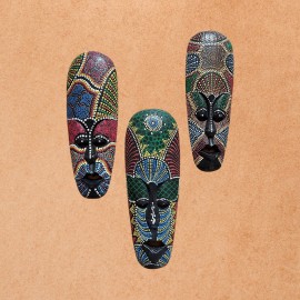 Wooden African style handcrafted Mask 