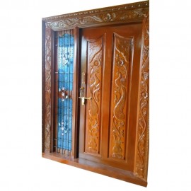 DESIGNER WOODEN DOOR WITH FRAME/TRADITIONAL WOODEN DOOR/WOODEN FRAME/ WOODEN DOORS/CARVING DOORS