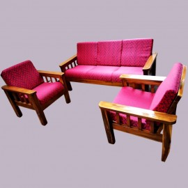 WOODEN SOFA SETS(3 + 1 + 1 SEATER) / WOODEN SOFA SETS FOR LIVING ROOM / MYSORE TEAK WOOD TRADITIONAL SOFA SETS / WOODEN FURNITURE