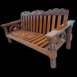 WOODEN CARVING SOFA SETS(3 SEATER) / WOODEN SOFA SETS FOR LIVING ROOM / MYSORE TEAK WOOD TRADITIONAL SOFA SETS / WOODEN FURNITURE